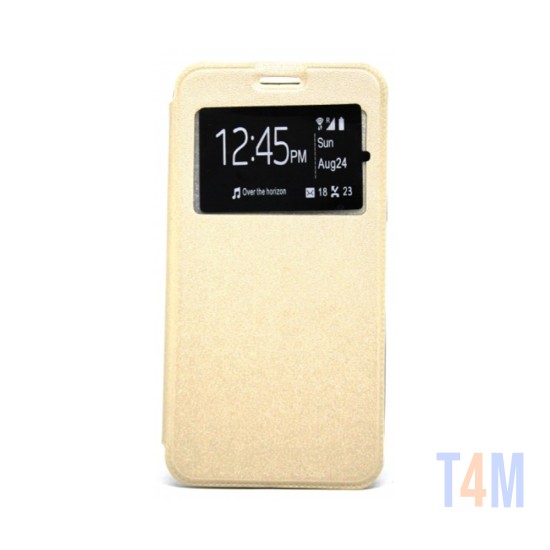 Capa Flip Candy para Huawei Y7 2019/Y7 Prime 2019 Dourado